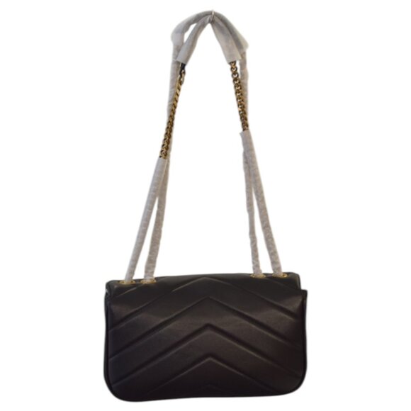 Yves Saint Laurent LOULOU small in MATELASSÉ black lambskin leather shoulder bag - Picture 4 of 16